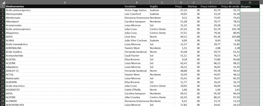 Como Fazer O C Lculo Da Margem No Excel