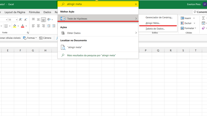 BARRA DE PESQUISA NO MICROSOFT EXCEL ExcelForever