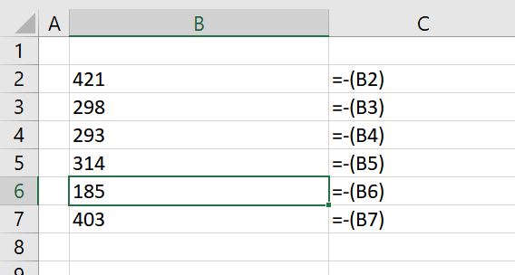 COMO INVERTER SINAIS NO EXCEL