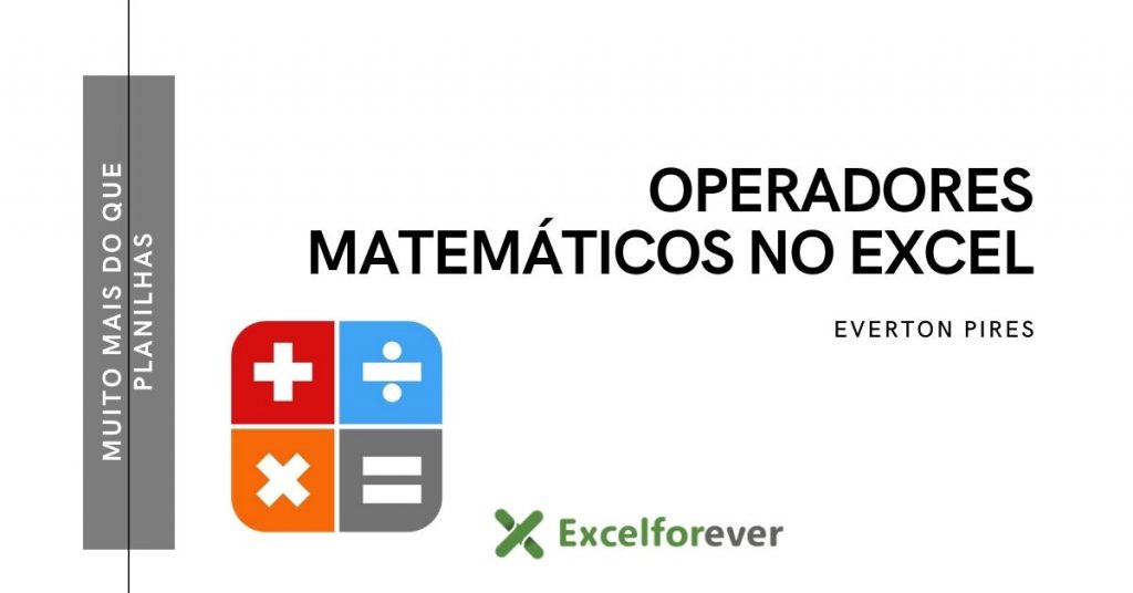 Capa operadores matemáticos no Excel