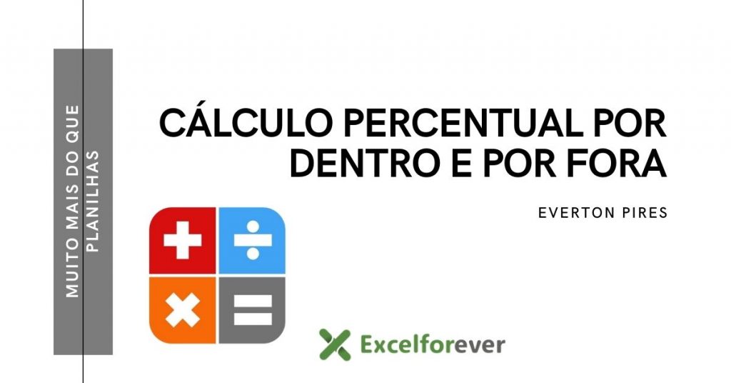 Capa percentual por dentro e por fora no excel