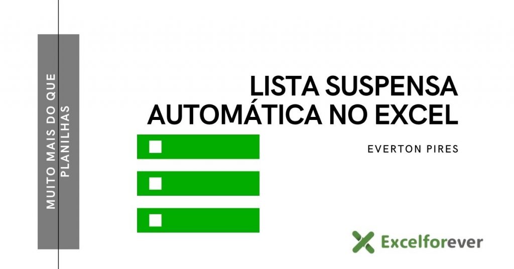 Capa como fazer uma lista suspensa automática no Excel