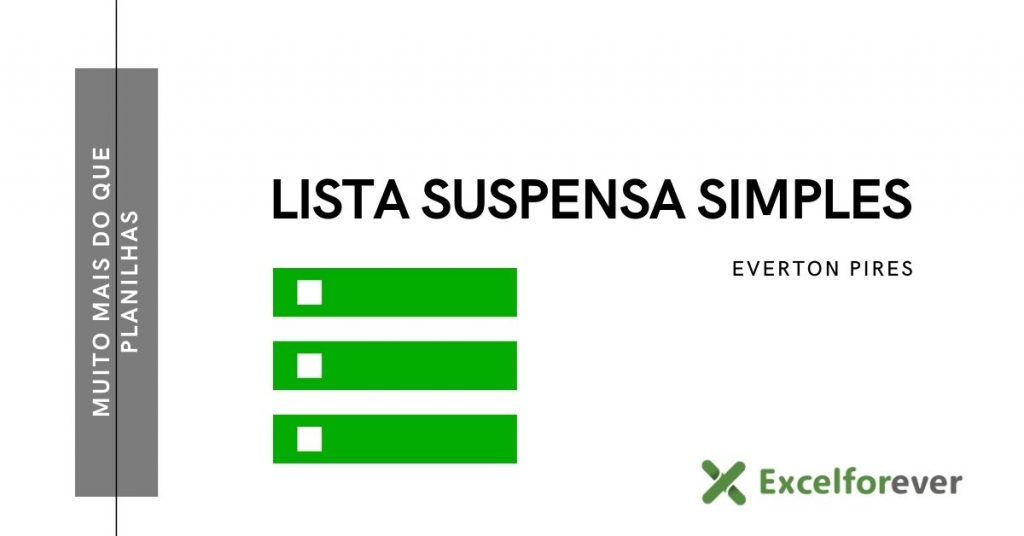 Capa lista suspensa simples