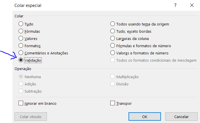 Tela - LISTA SUSPENSA SEM BASE NO EXCEL