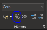 Tela - CÁLCULO DE PARTICIPAÇÃO PERCENTUAL NO EXCEL