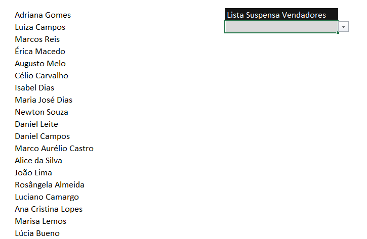 lista função único - COMO FAZER LISTAS SUSPENSAS COM FUNÇÃO ÚNICO NO EXCEL