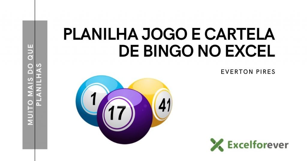 Planilha jogo e cartela de bingo