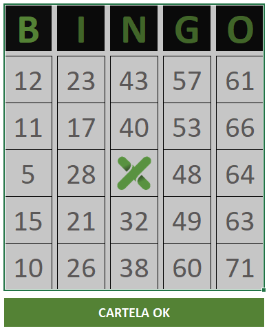 Tela jogo de bingo - PLANILHA JOGO E CARTELA DE BINGO AUTOMÁTICO