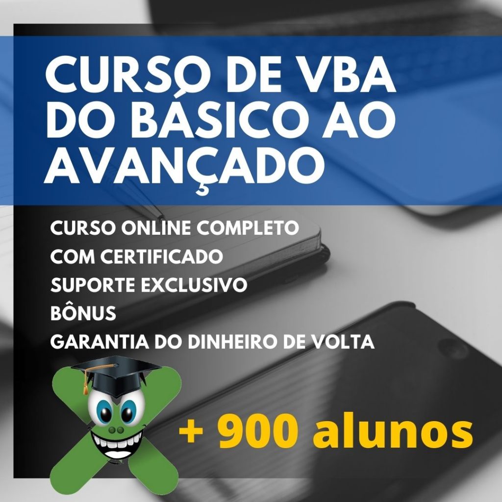 Curso de VBA do básico ao avançado