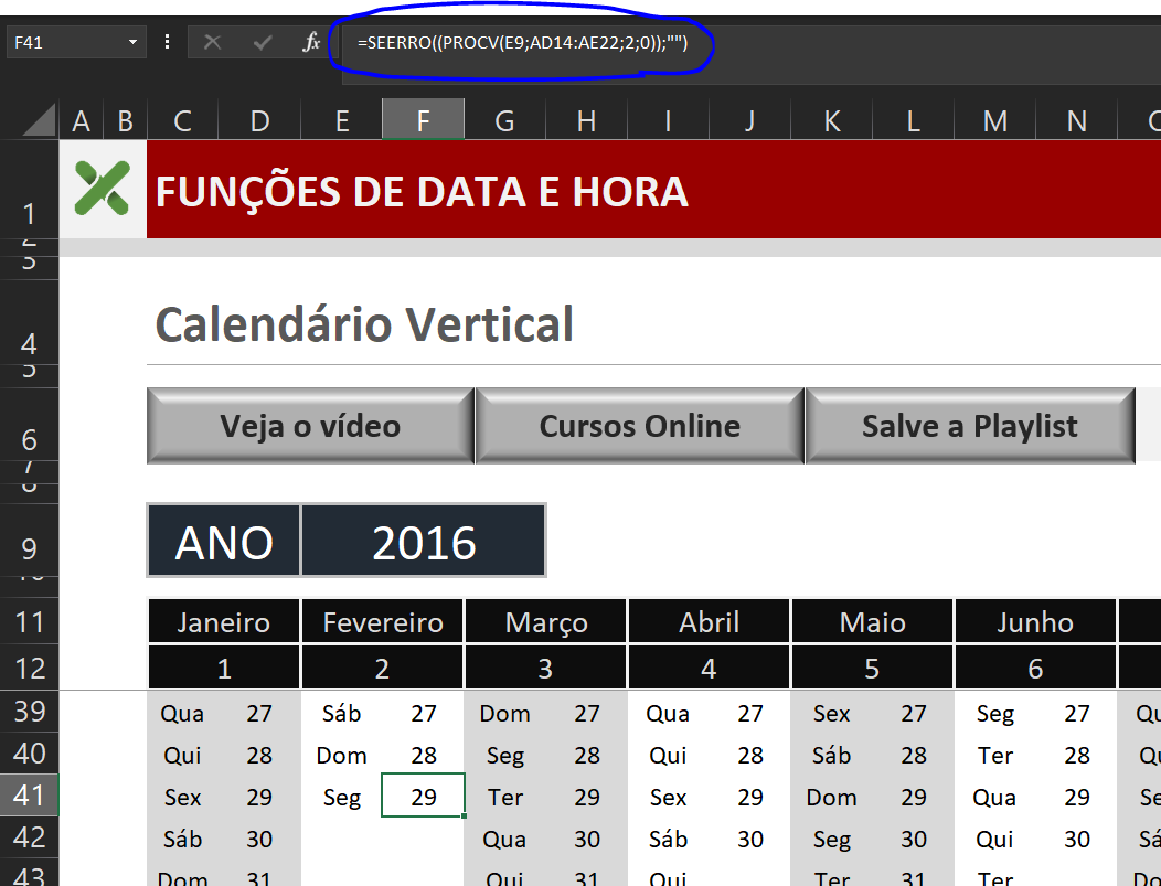 COMO FAZER UM CALENDÁRIO VERTICAL NO EXCEL ExcelForever