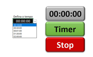 definição de tempo do cronômetro - COMO CRIAR UM CRONÔMETRO NO EXCEL COM VBA