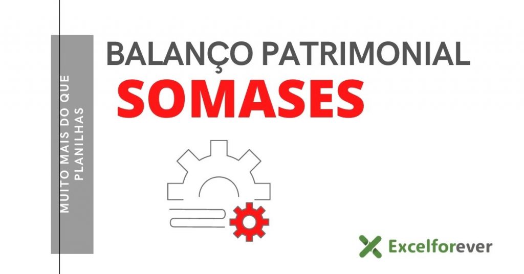 Balanço patrimonial com somases