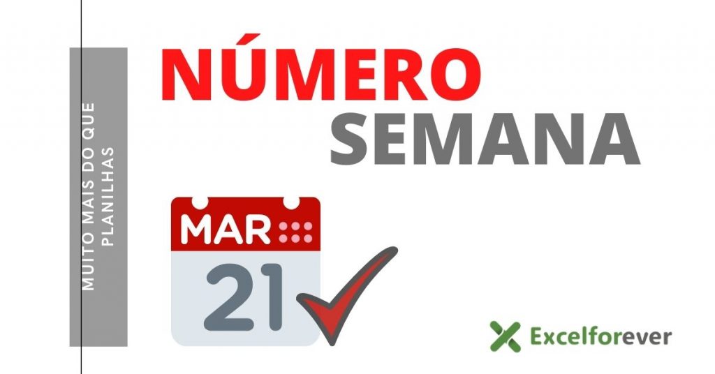 Número da semana no Excel