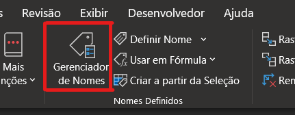 Gerenciador de nomes - BALANÇO PATRIMONIAL COM TABELAS DINÂMICAS