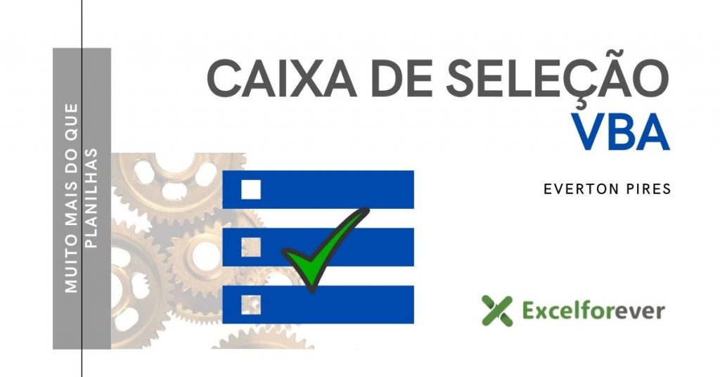 caixa de seleção no VBA