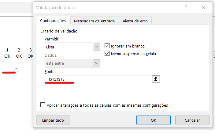 Referência dentro da caixa validação de dados - LISTA SUSPENSA COM REFERÊNCIA MISTA