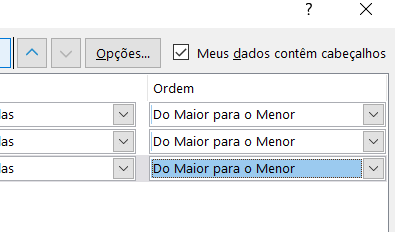 aplicar ordem em todos os critérios