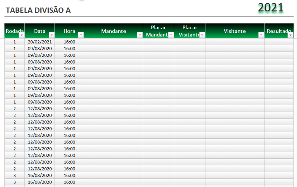 Como fazer Planilha de Campeonato de Futebol Simples no EXCEL