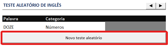 Macro novo teste aleatório