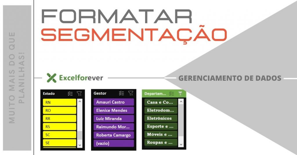 Formatar caixa segmentação de dados