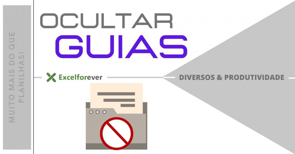 Ocultar guias no excel