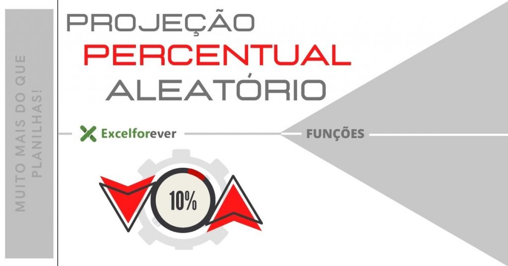 Projeção com percentual aleatório Excel