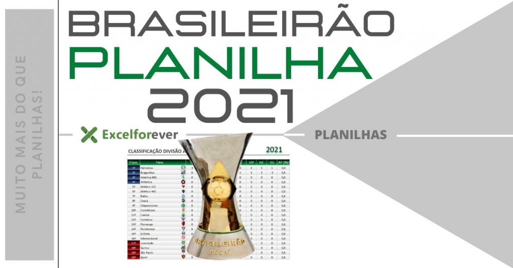 Planilha Campeonato Brasileiro 2021