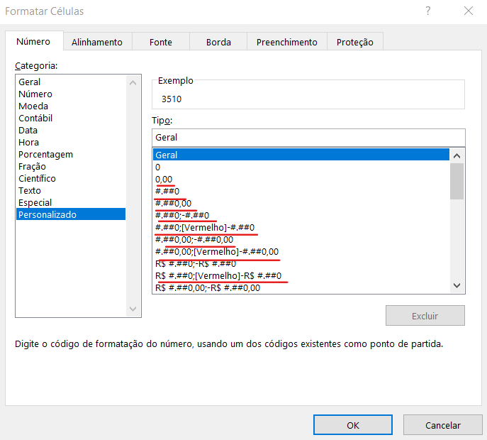 Caixa formatar números - FORMATO DE NÚMEROS POR CÓDIGOS NO VBA