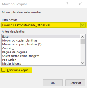 MOVER OU COPIAR PLANILHAS NO EXCEL - ExcelForever