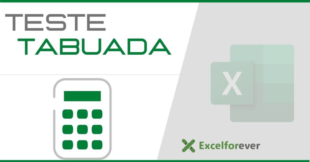 Teste de Tabuada no Excel