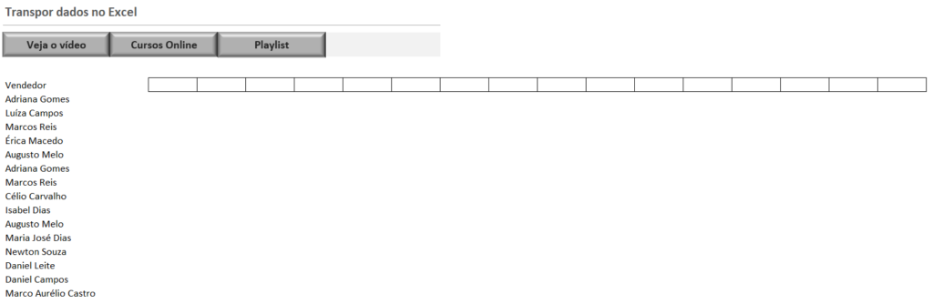 Aplicar transposição - COMO TRANSPOR DADOS NO EXCEL