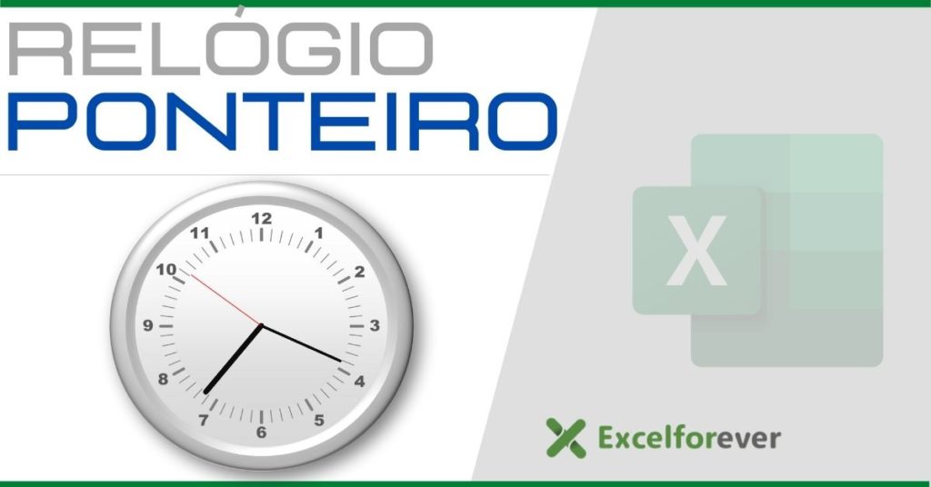 Relógio de ponteiro no Excel VBA