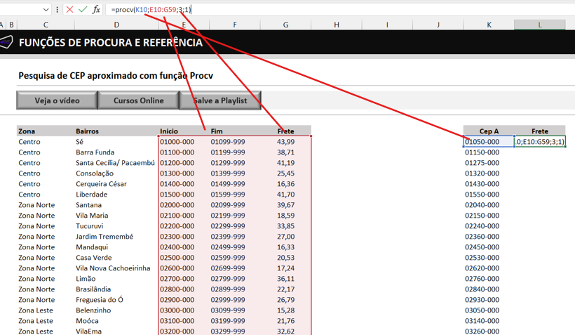 Função procv