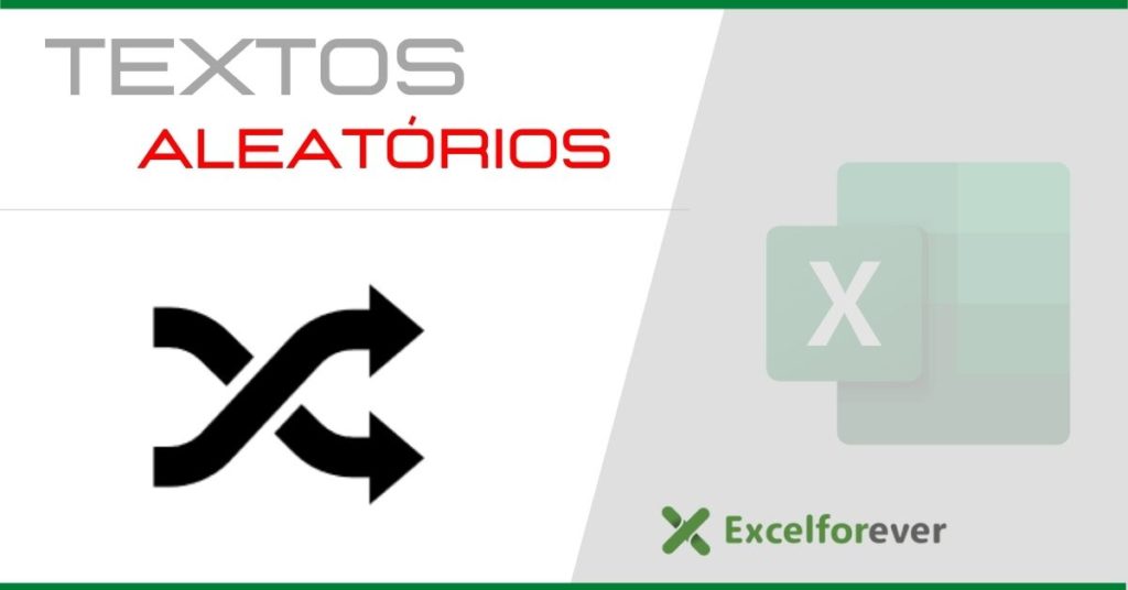 textos aleatórios no excel