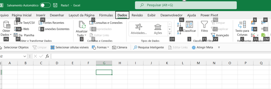 Código dos atalhos - COMO ENCURTAR ATALHOS NO EXCEL