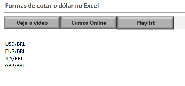 aplicando cotação do dólar