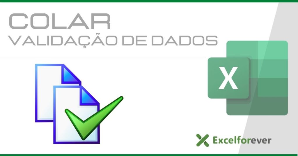 Colar validação de dados no Excel