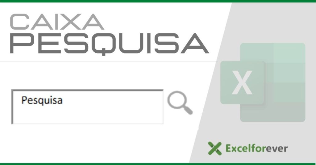 Inserir caixa de pesquisa no Excel