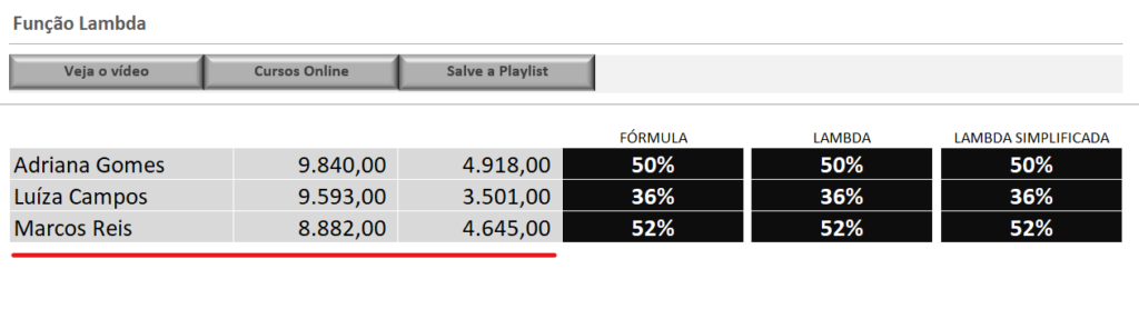 Referência de células - FUNÇÃO LAMBDA NO EXCEL