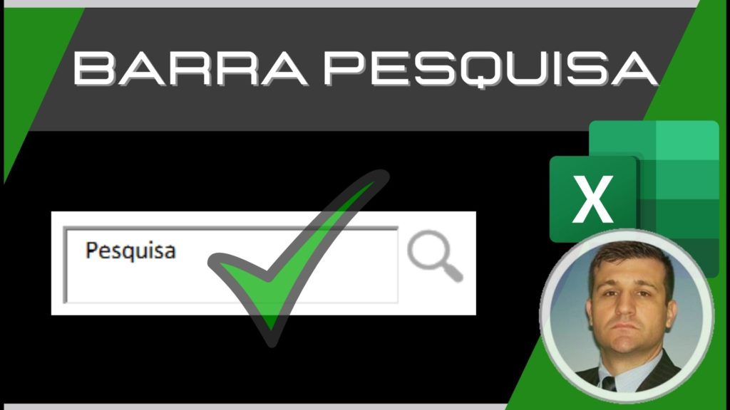 Barra de pesquisa no Excel