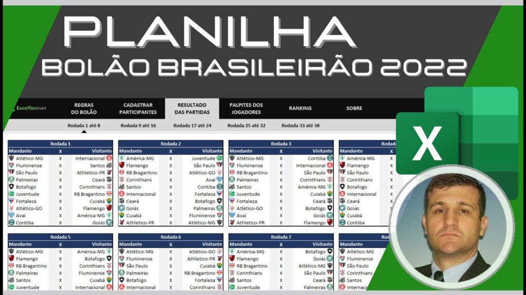 Planilha bolão Brasileirão 2022