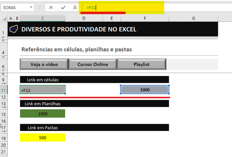 Sintaxe da referência - REFERÊNCIAS A CÉLULAS PLANILHAS E PASTAS