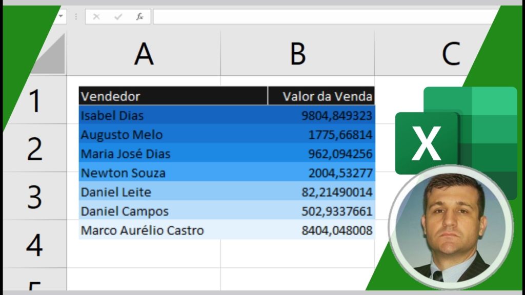 Cores hexadecimais no Excel