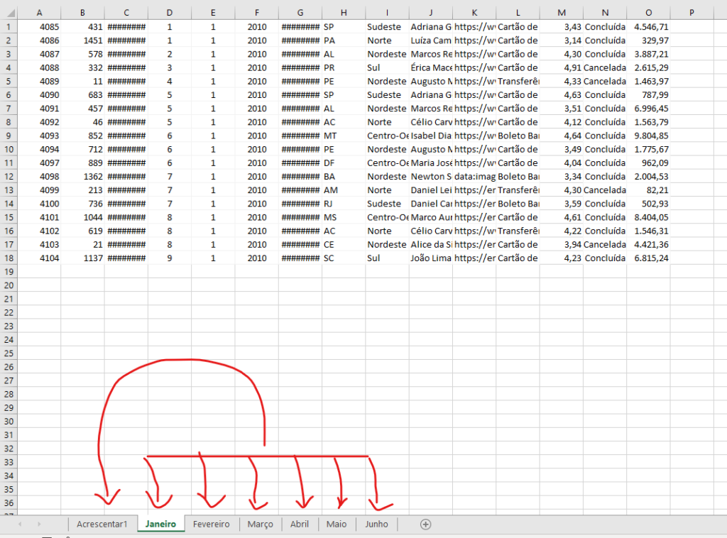 COMBINAR DADOS ENTRE PLANILHAS NO EXCEL