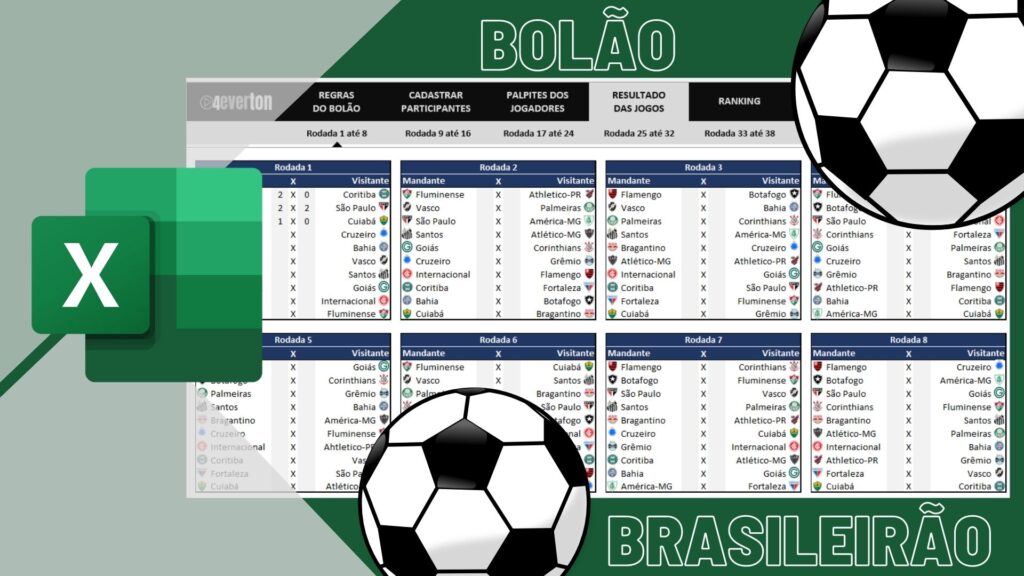 Planilha Bolão brasileirão 2023